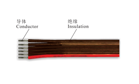 XLPE Cut  Strip  Adhesion Flat Cable